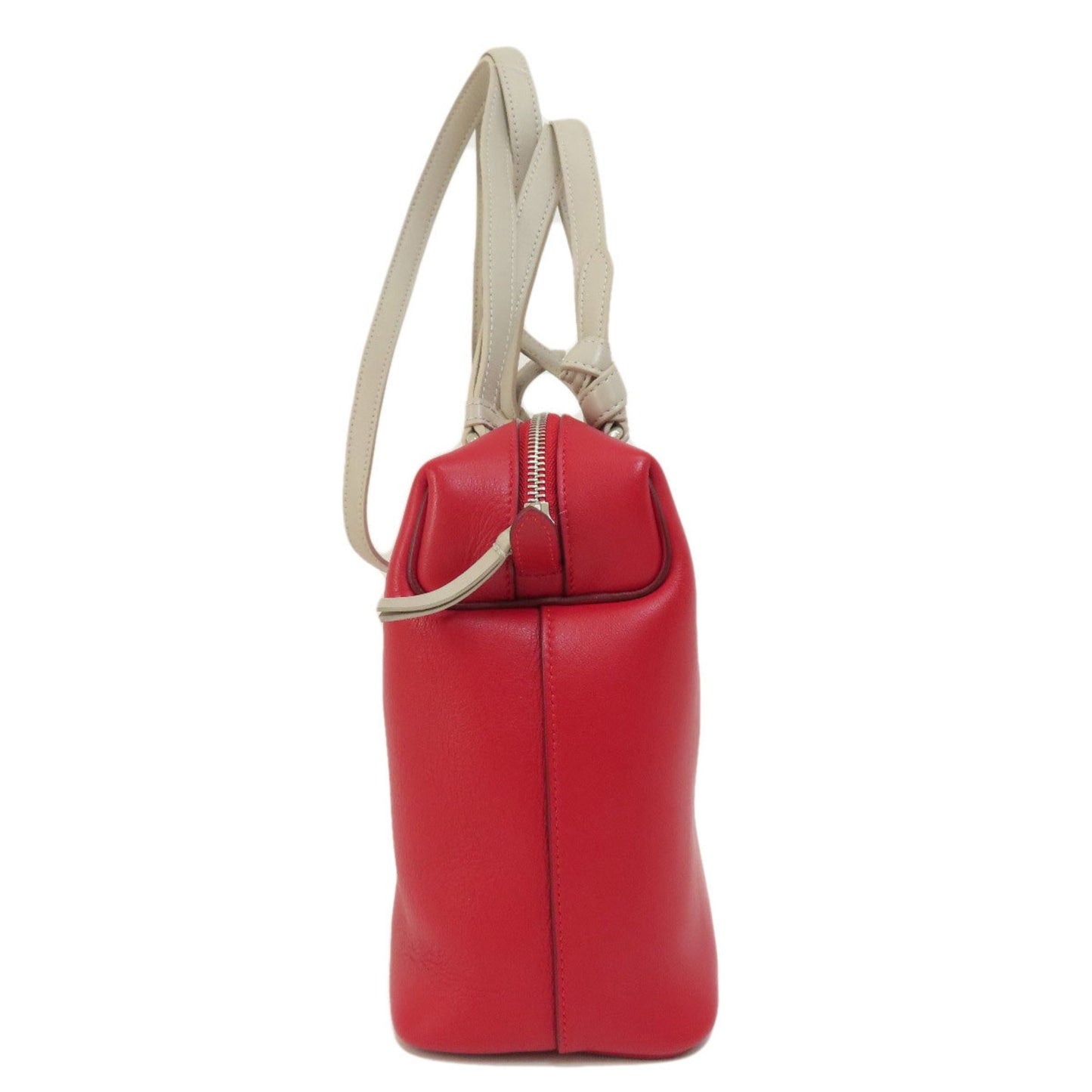 Céline Soft Cube, Red, Leather, handbag