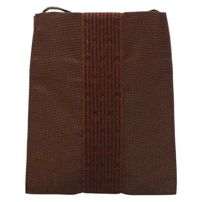 Hermes Herline Canvas, Brown, Canvas, Crossbody Bag
