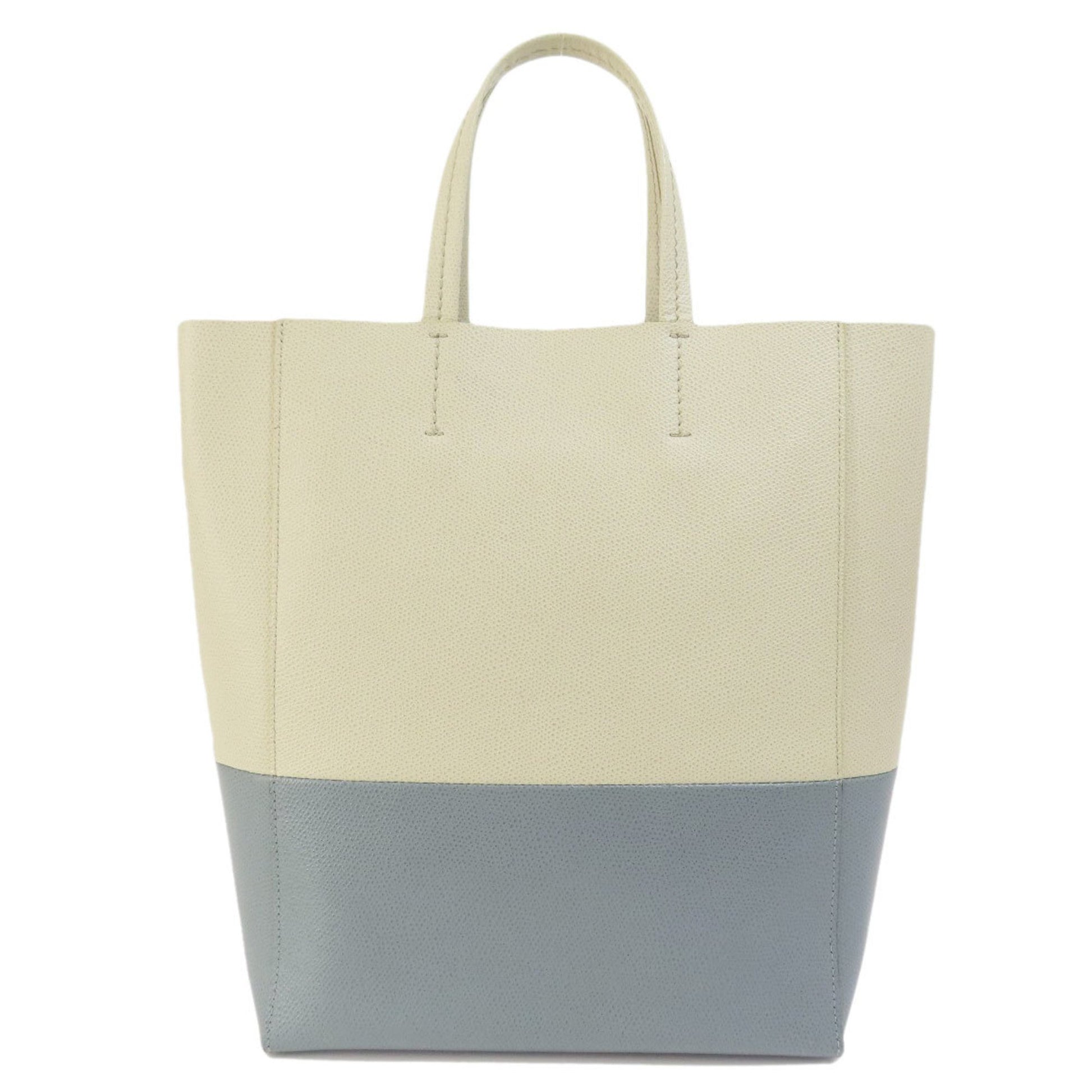 Céline Vertical Cabas, Blue, Leather, tote