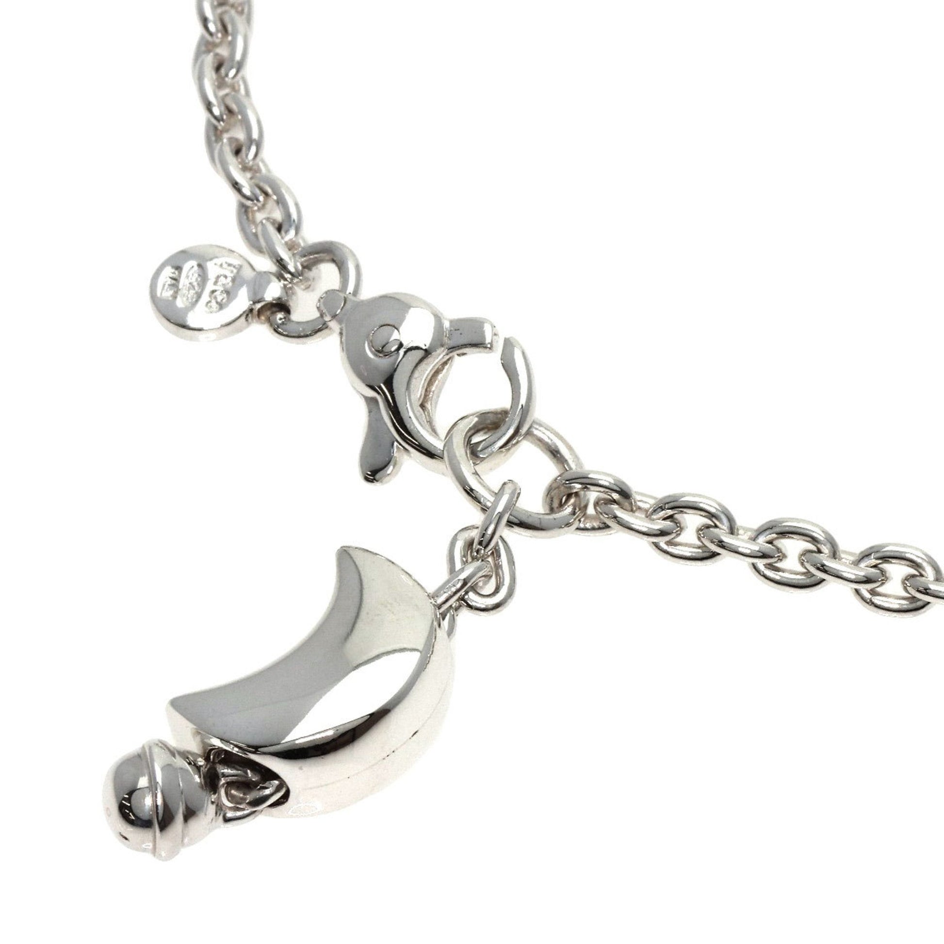 Tiffany & Co Crescent Moon, Silver, Silver, bracelet