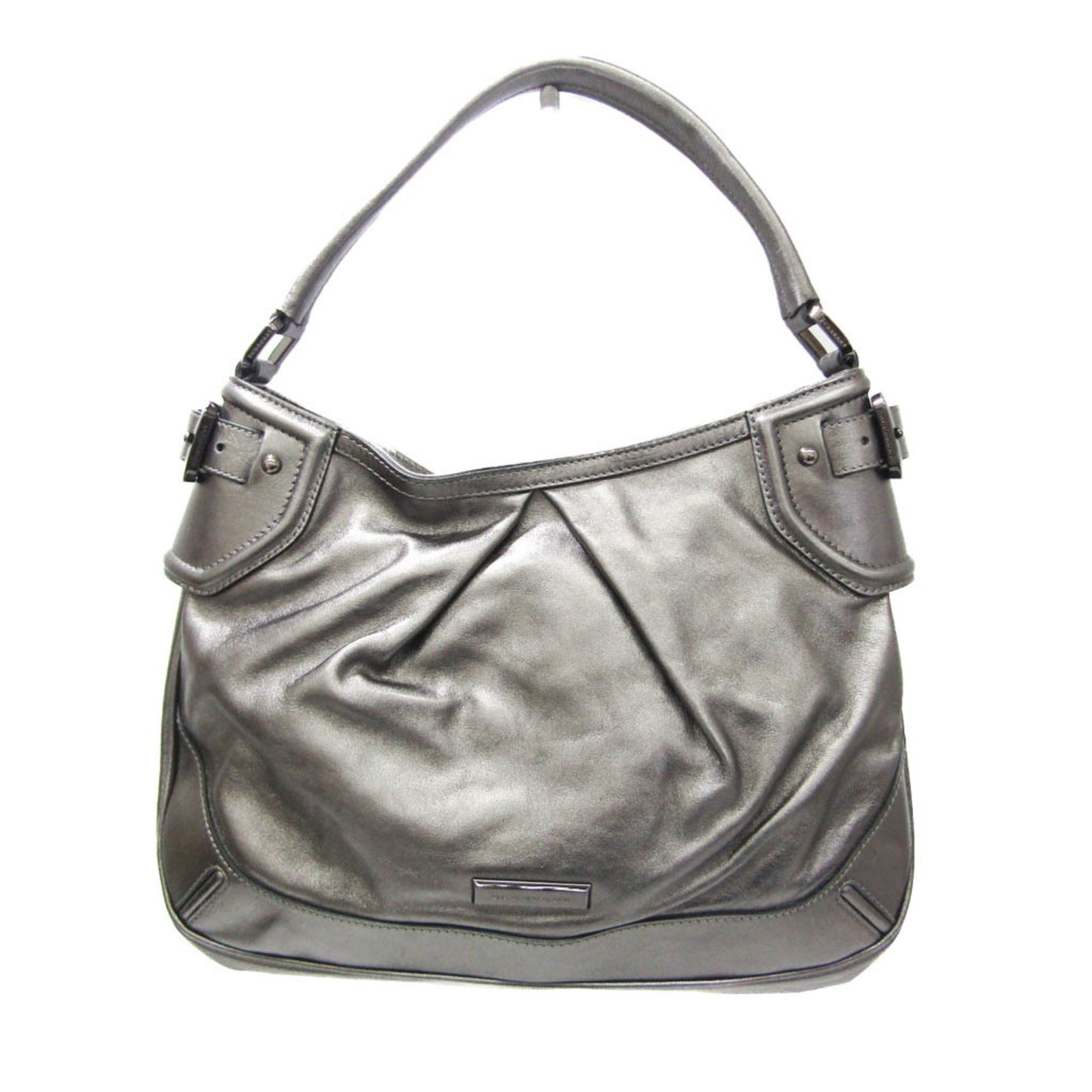 Burberry -, Grey, Leather, tote