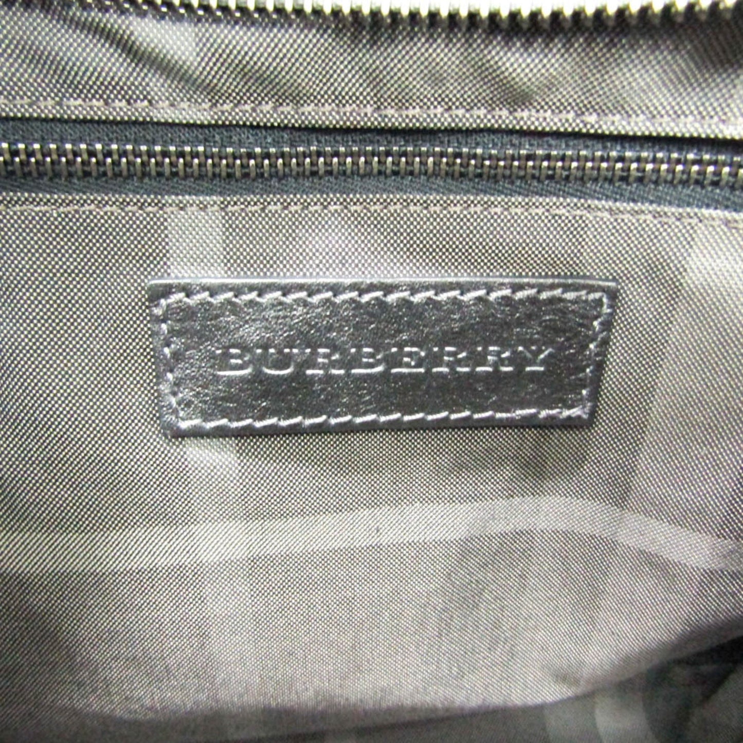 Burberry -, Grey, Leather, tote