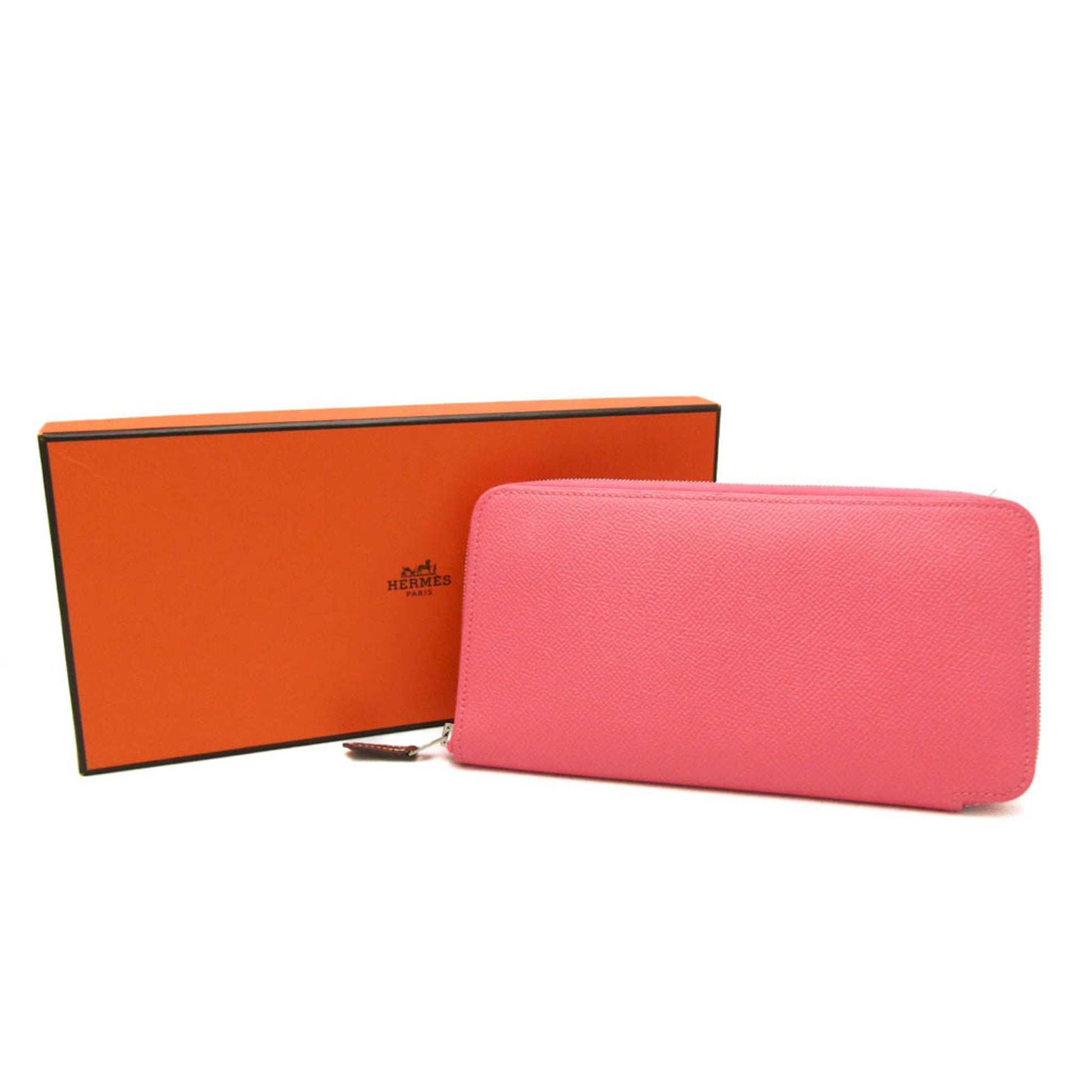 Hermès Silk'In, Pink, Leather, wallet