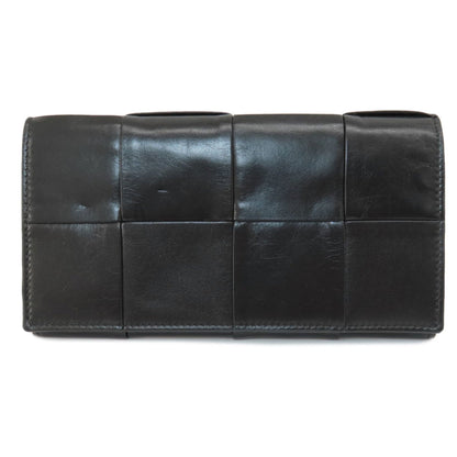 Bottega Veneta Cassette, Black, Leather, wallet