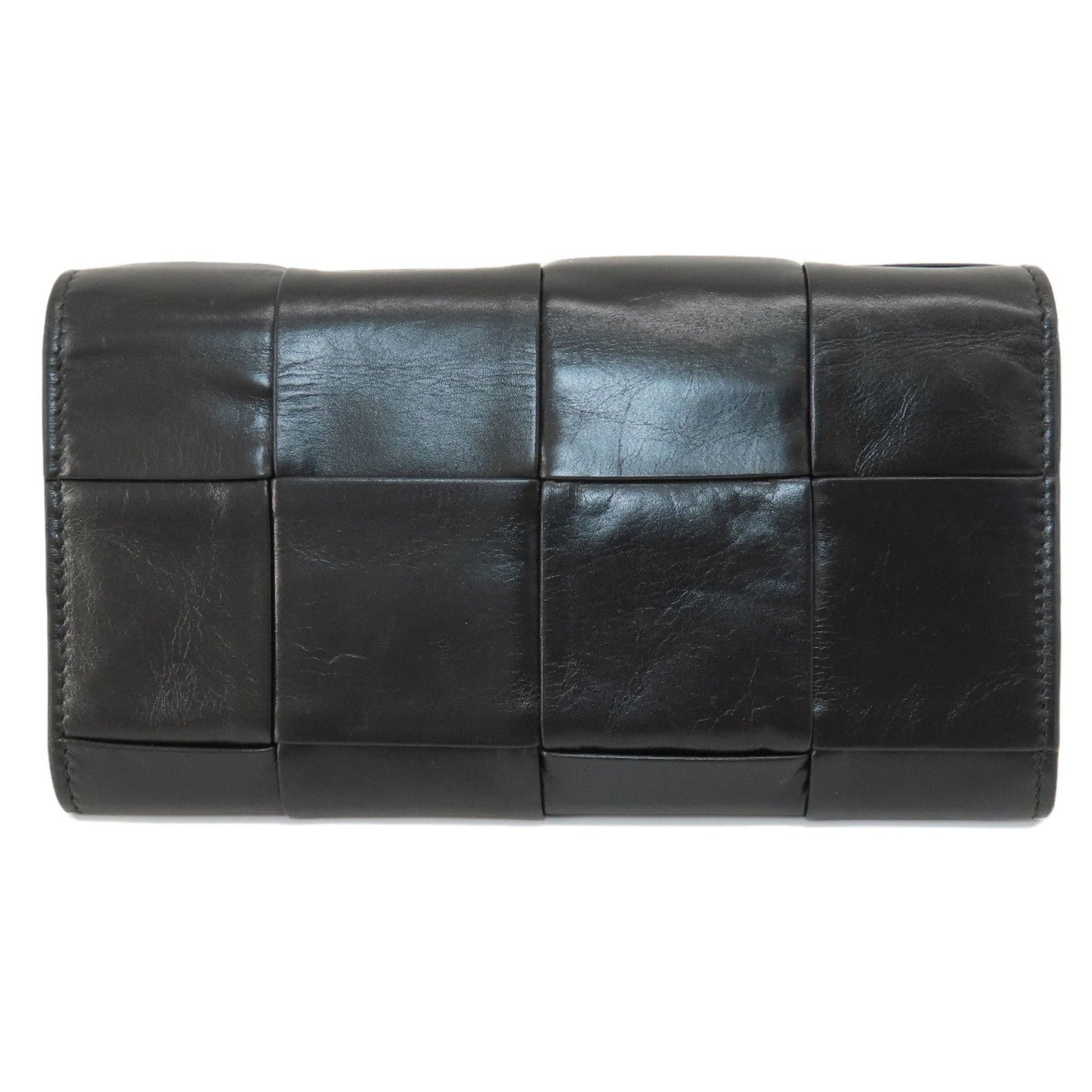 Bottega Veneta Cassette, Black, Leather, wallet