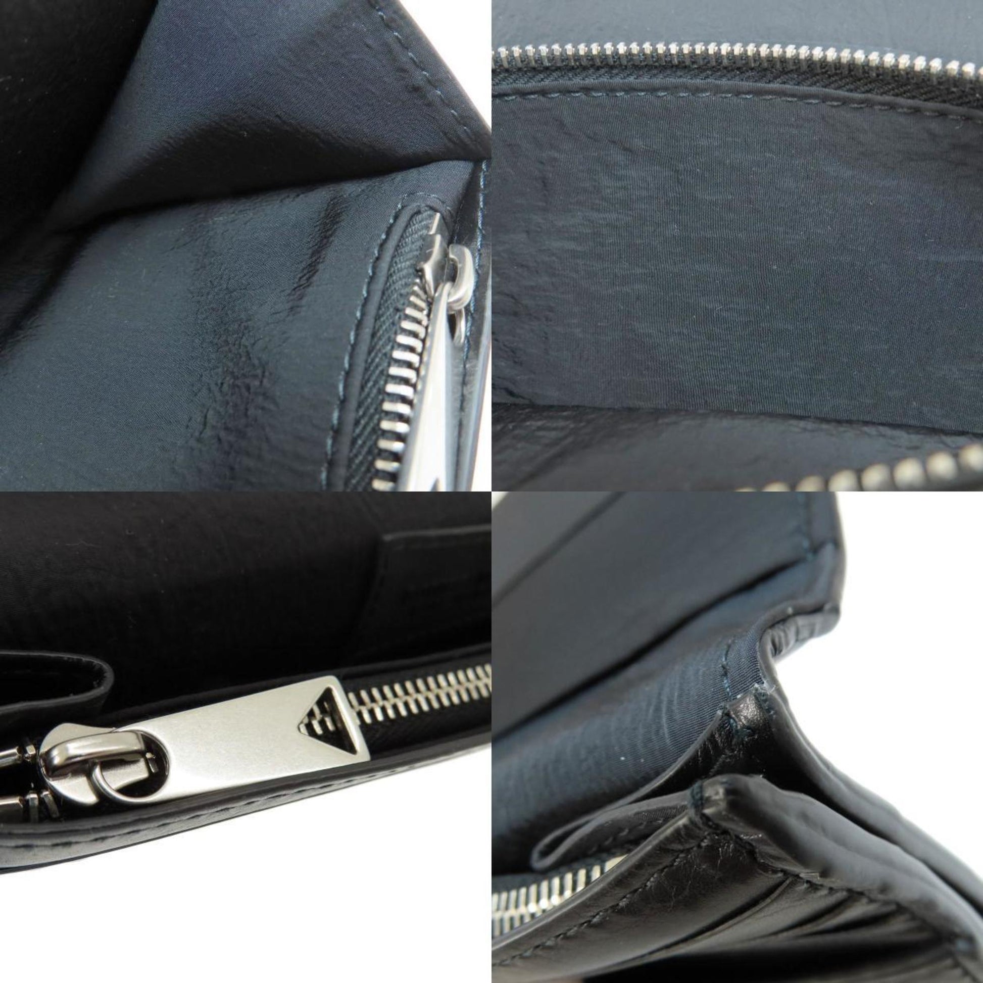 Bottega Veneta Cassette, Black, Leather, wallet