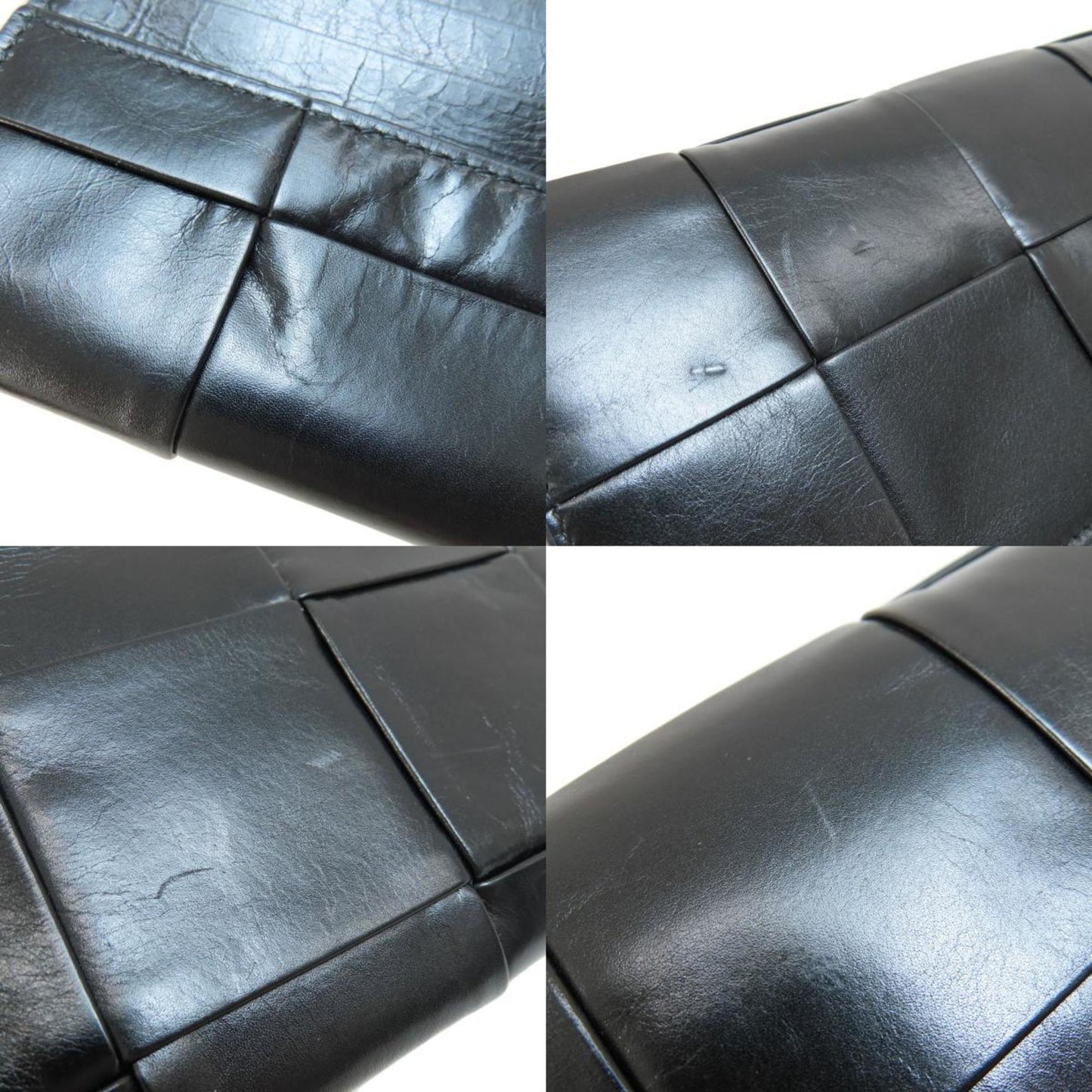 Bottega Veneta Cassette, Black, Leather, wallet