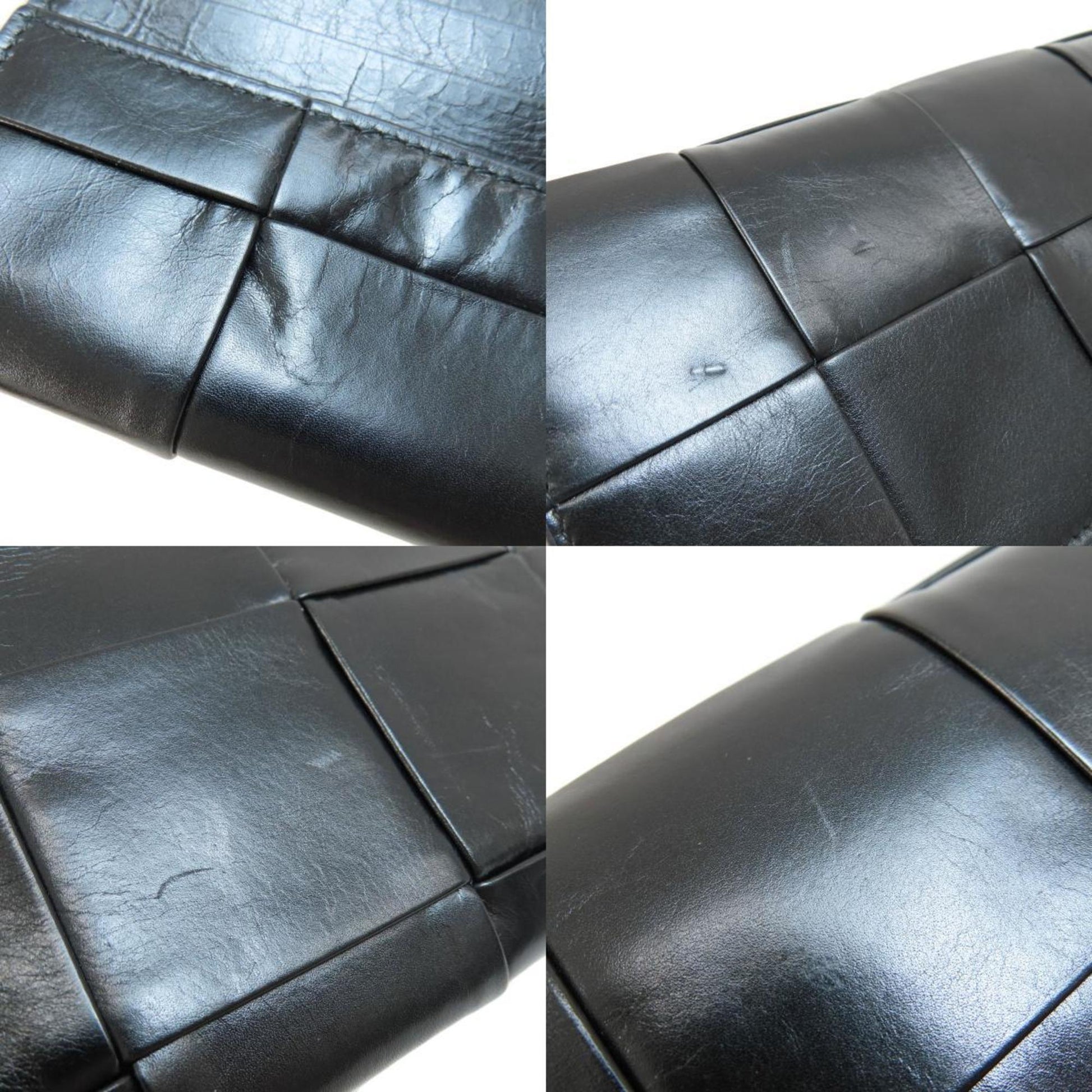 Bottega Veneta Cassette, Black, Leather, wallet