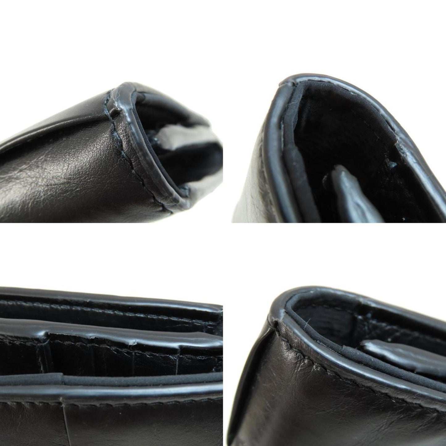 Bottega Veneta Cassette, Black, Leather, wallet