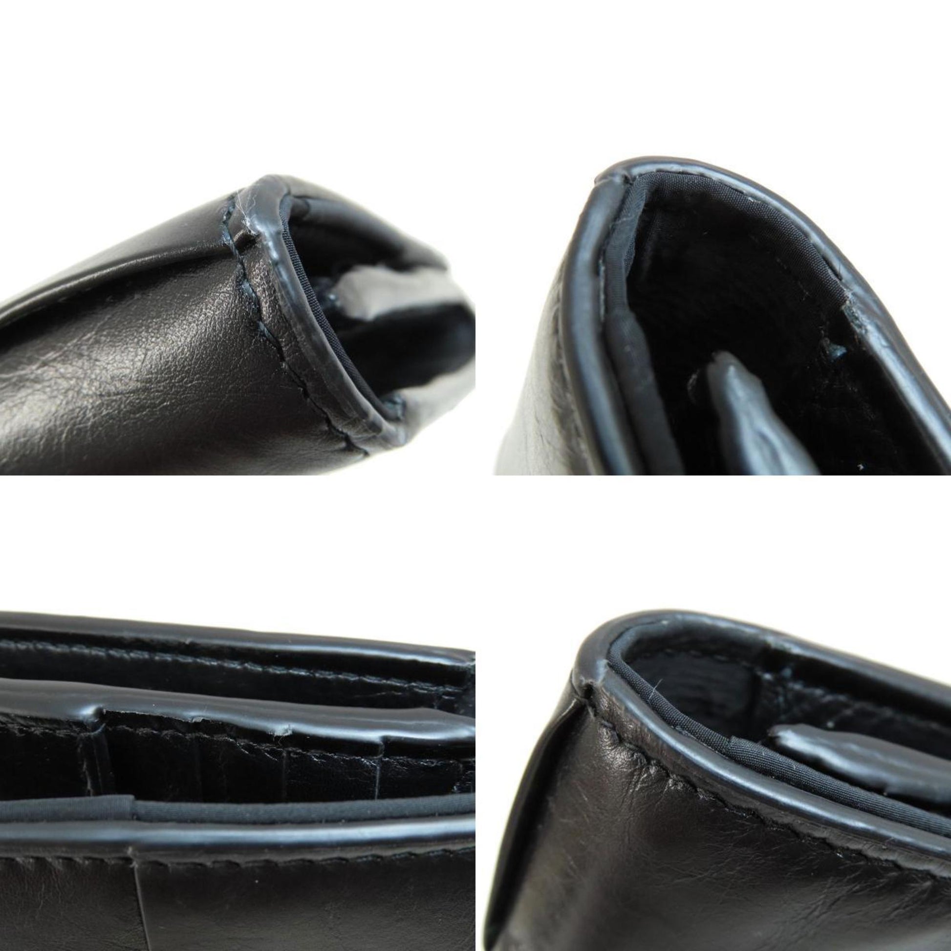Bottega Veneta Cassette, Black, Leather, wallet