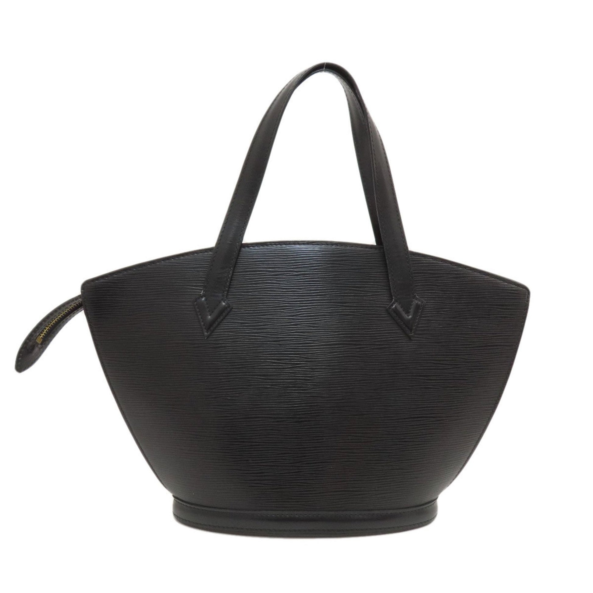 Louis Vuitton Saint Jacques, Black, Leather, handbag