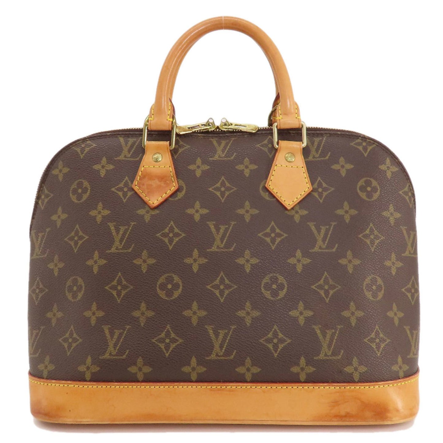 Louis Vuitton Alma, Brown, Canvas, handbag