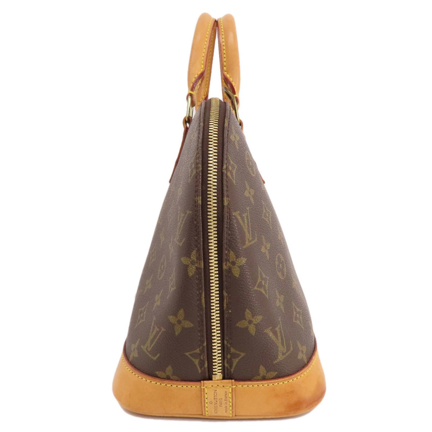 Louis Vuitton Alma, Brown, Canvas, handbag