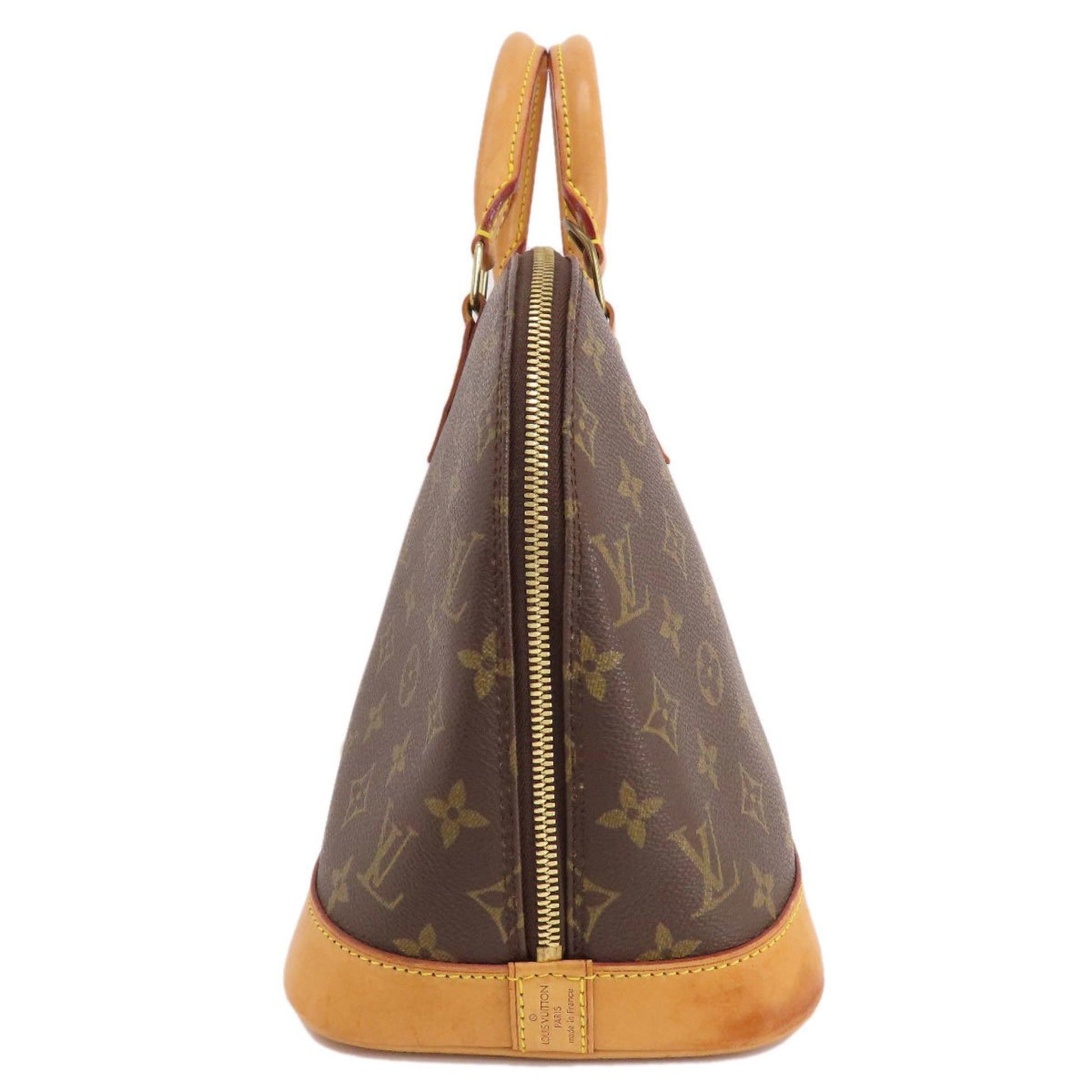 Louis Vuitton Alma, Brown, Canvas, handbag