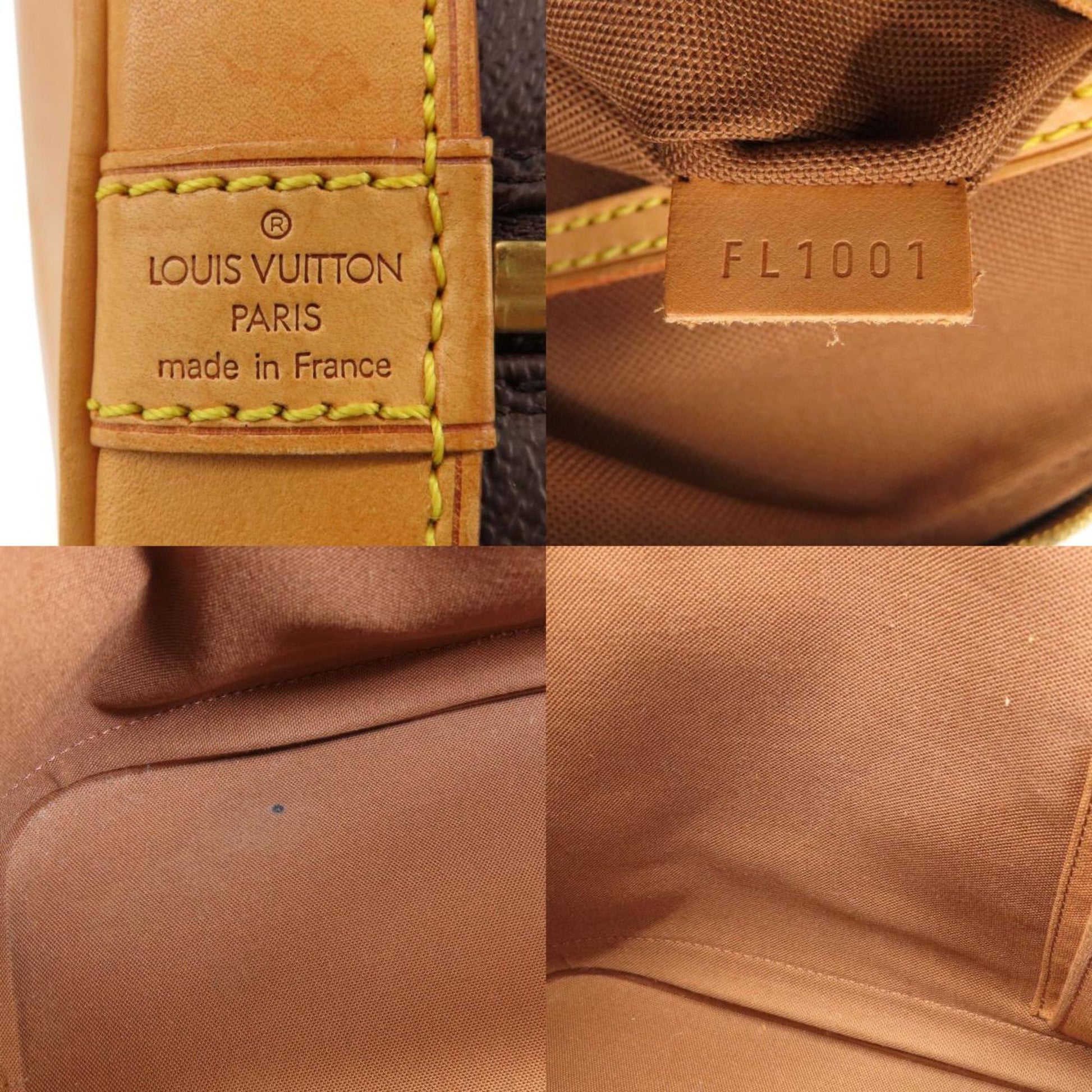 Louis Vuitton Alma, Brown, Canvas, handbag