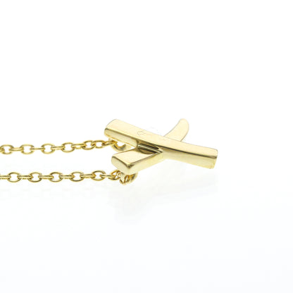 Tiffany & Co. Paloma Picasso Graffiti X Pendant 18K Yellow Gold, Gold, Yellow Gold, Necklace
