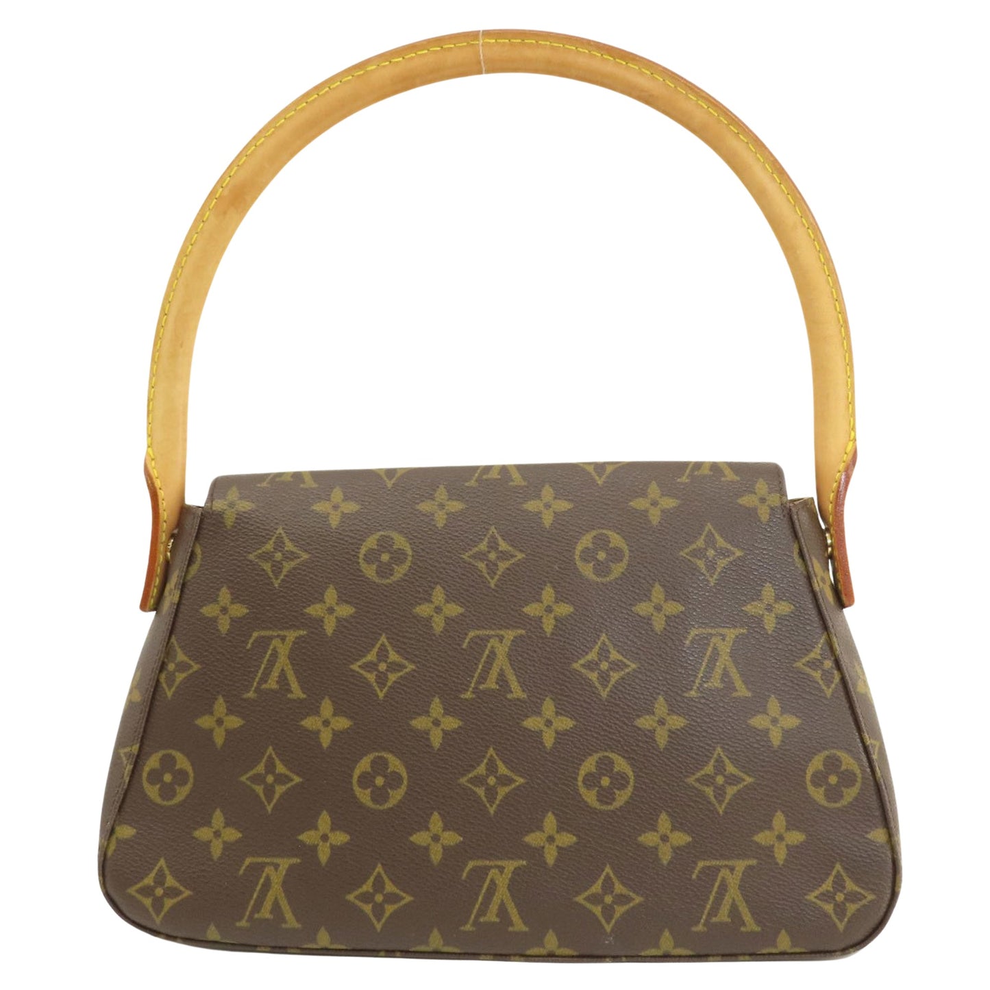 Louis Vuitton Mini looping, Brown, Canvas, handbag