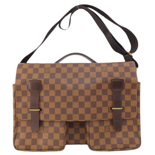 Louis Vuitton Broadway, Brown, Canvas, shoulder