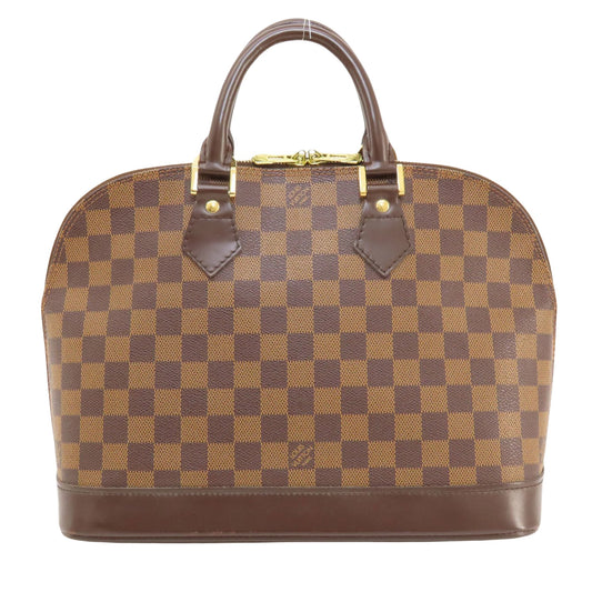 Louis Vuitton Alma, Brown, Canvas, handbag