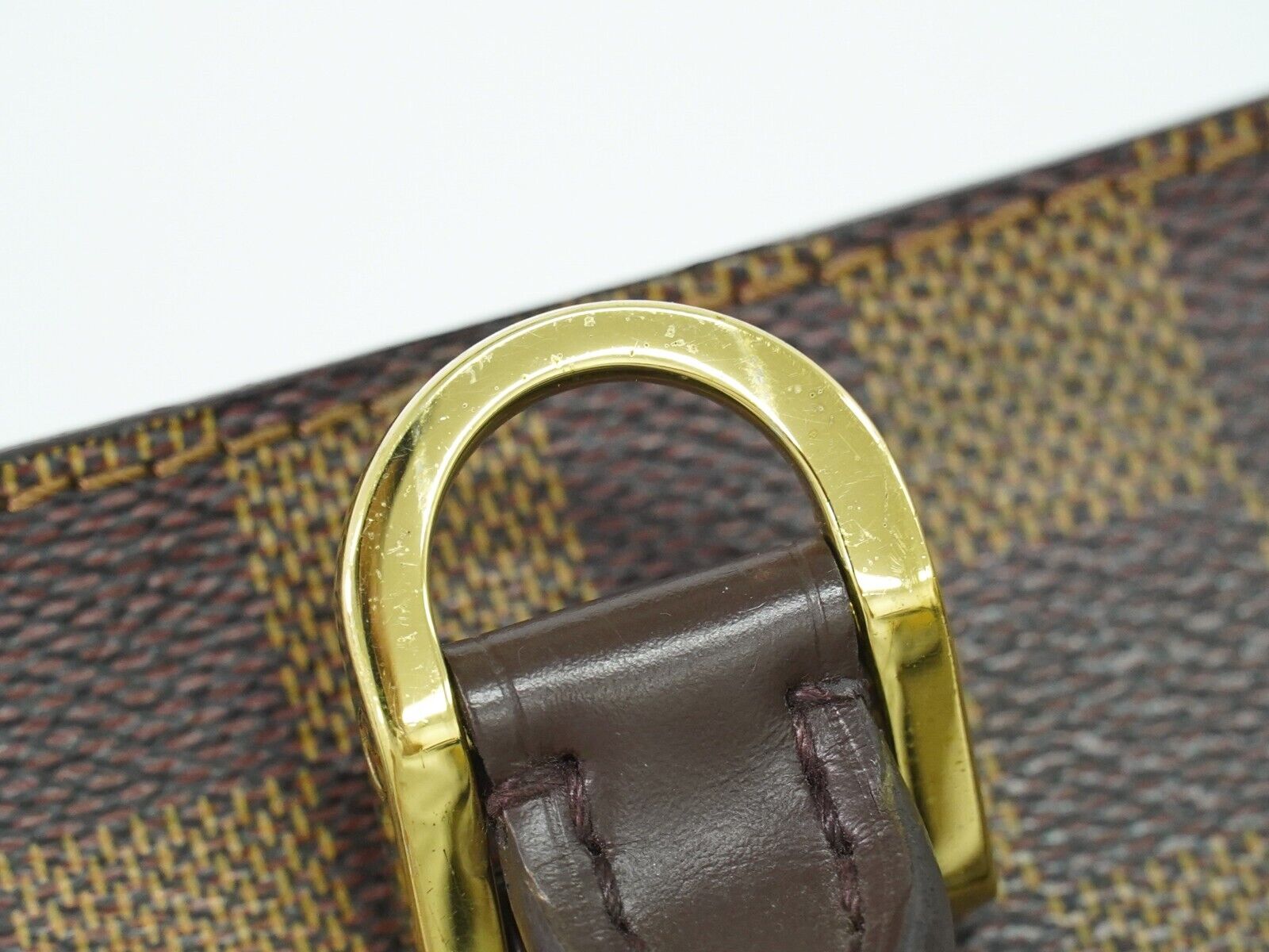 Louis Vuitton Triana, Brown, Canvas, handbag