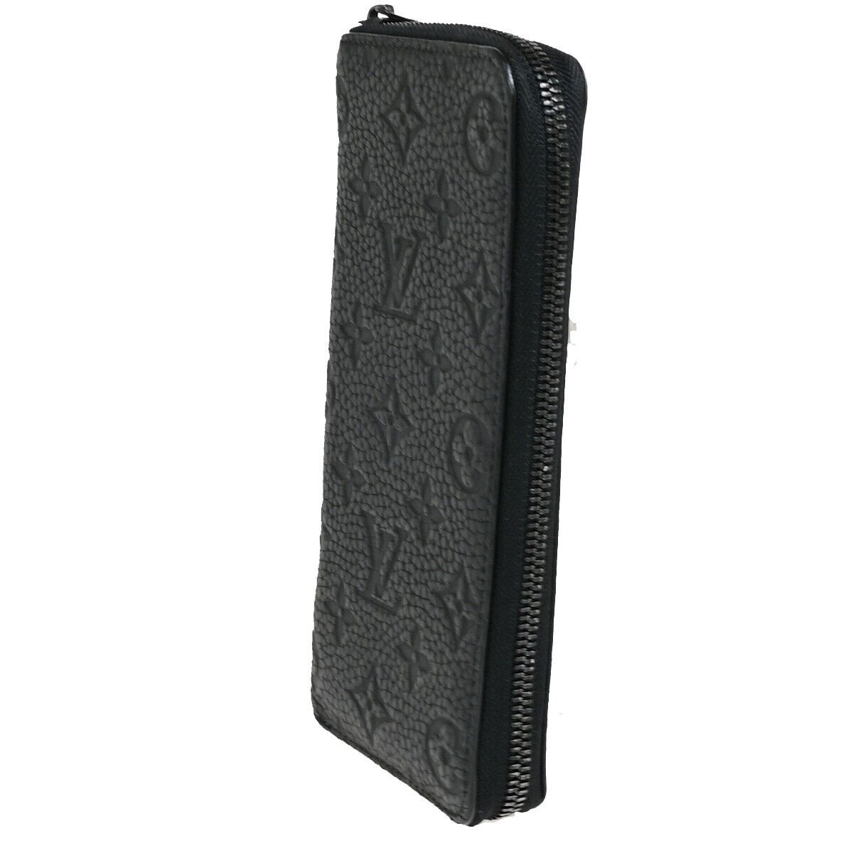 Louis Vuitton Zippy Wallet Vertical, Black, Leather, wallet