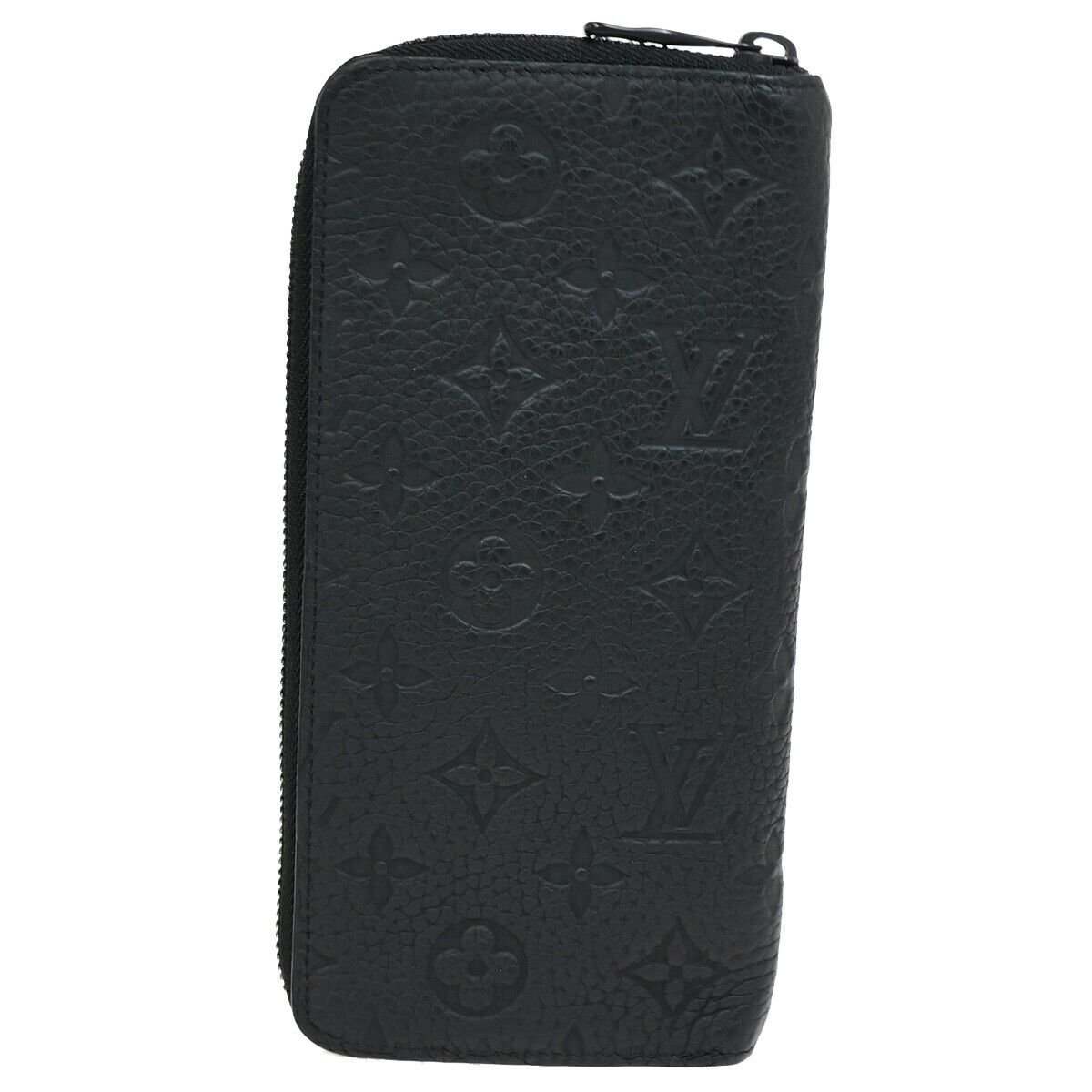 Louis Vuitton Zippy Wallet Vertical, Black, Leather, wallet