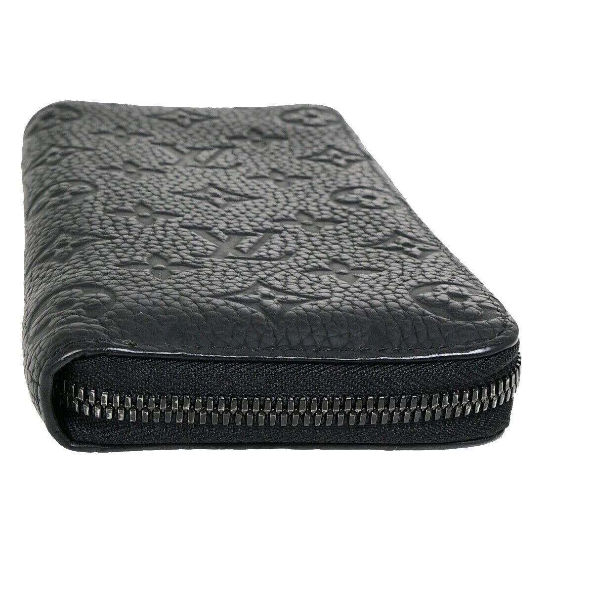 Louis Vuitton Zippy Wallet Vertical, Black, Leather, wallet