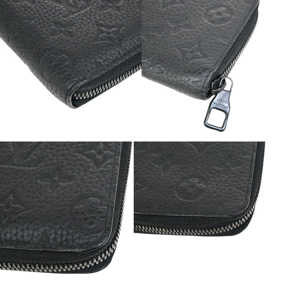 Louis Vuitton Zippy Wallet Vertical, Black, Leather, wallet