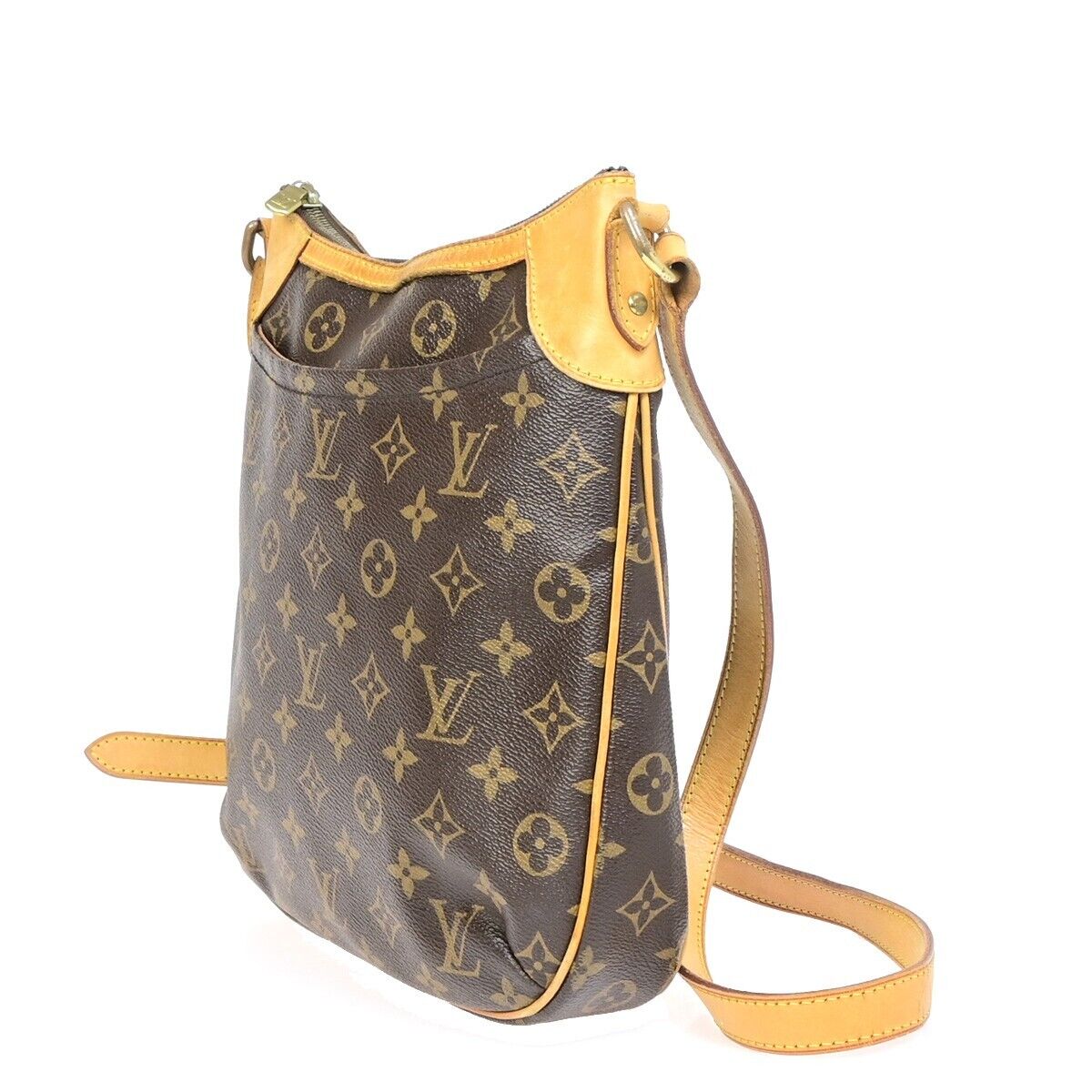 Louis Vuitton Odeon, Brown, Canvas, shoulder