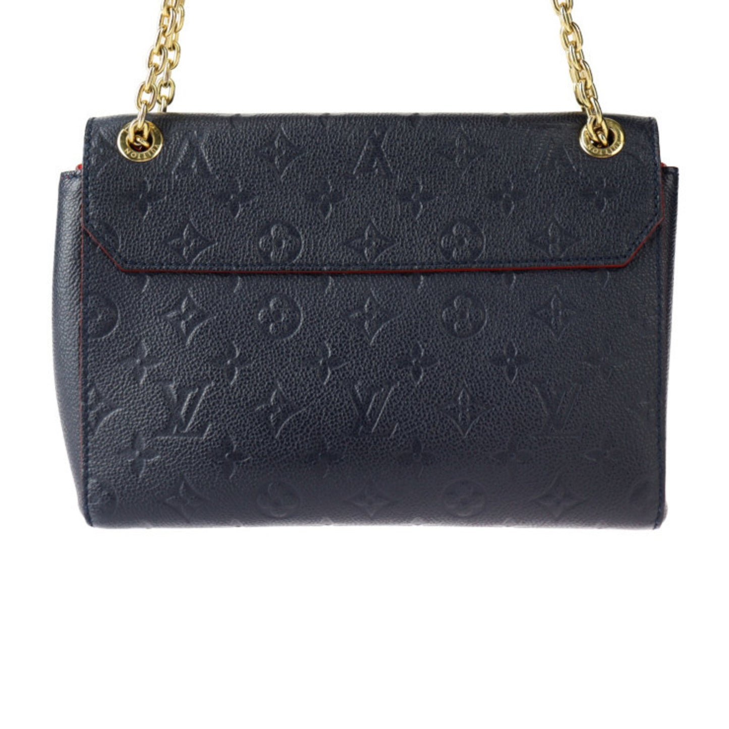 Louis Vuitton Vavin, Navy, Leather, shoulder