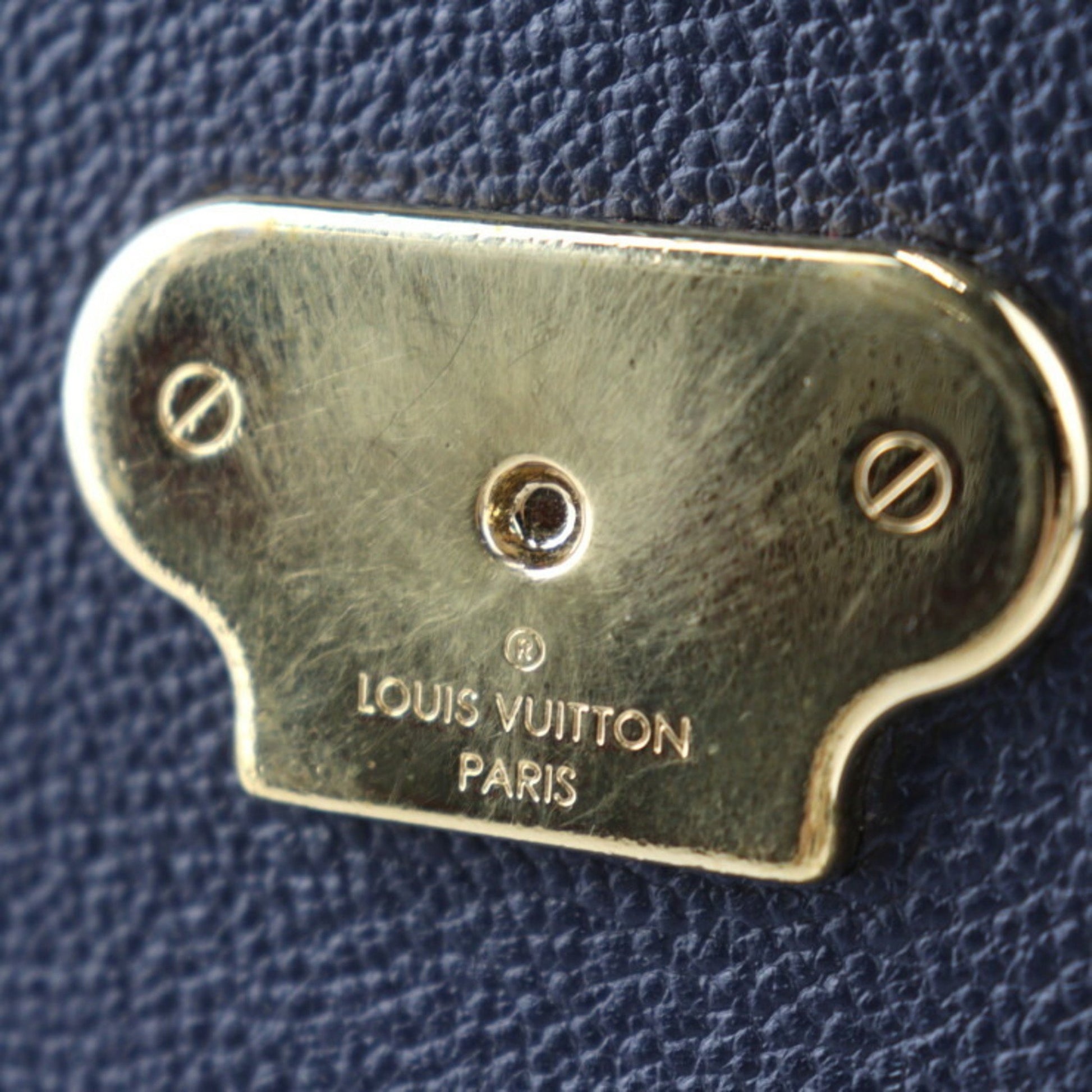 Louis Vuitton Vavin, Navy, Leather, shoulder