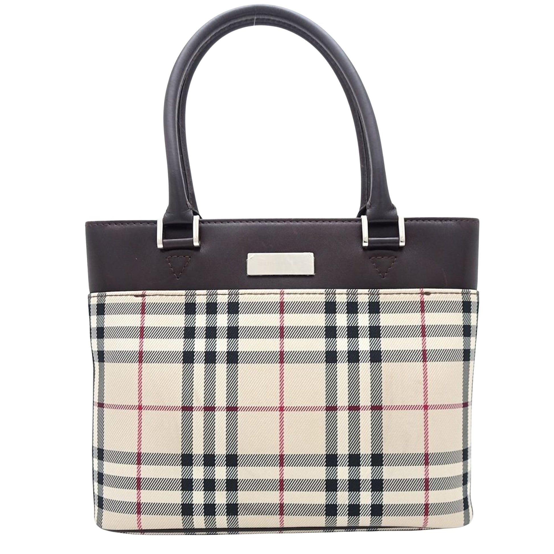 Burberry Nova Check, Beige, Canvas, handbag