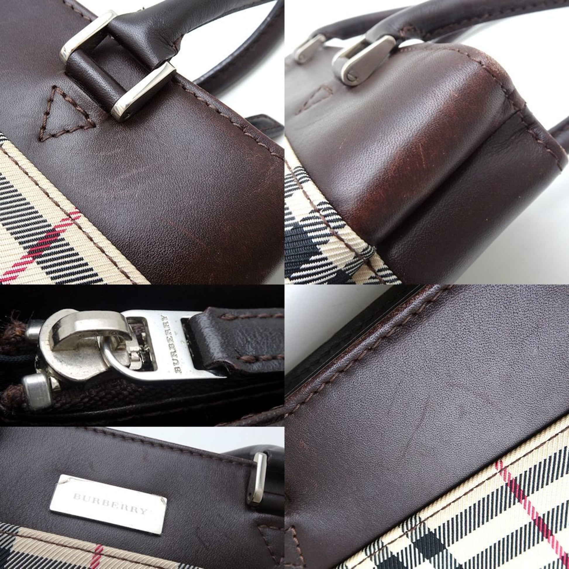 Burberry Nova Check, Beige, Canvas, handbag