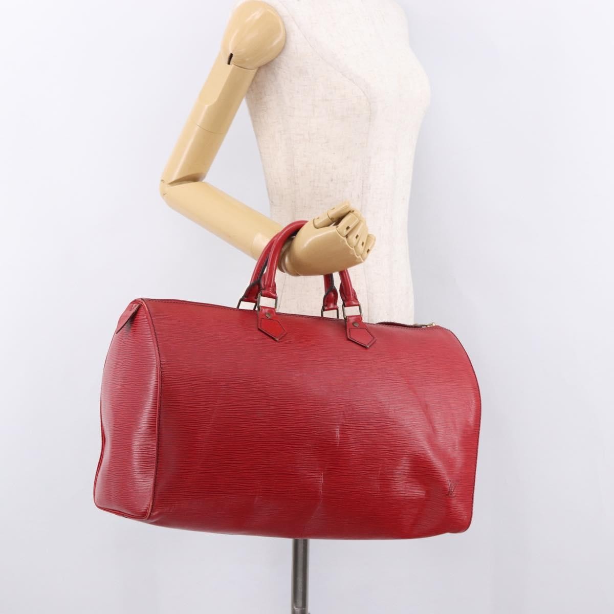 Louis Vuitton Speedy Epi Leather, Red, Leather, Handbag