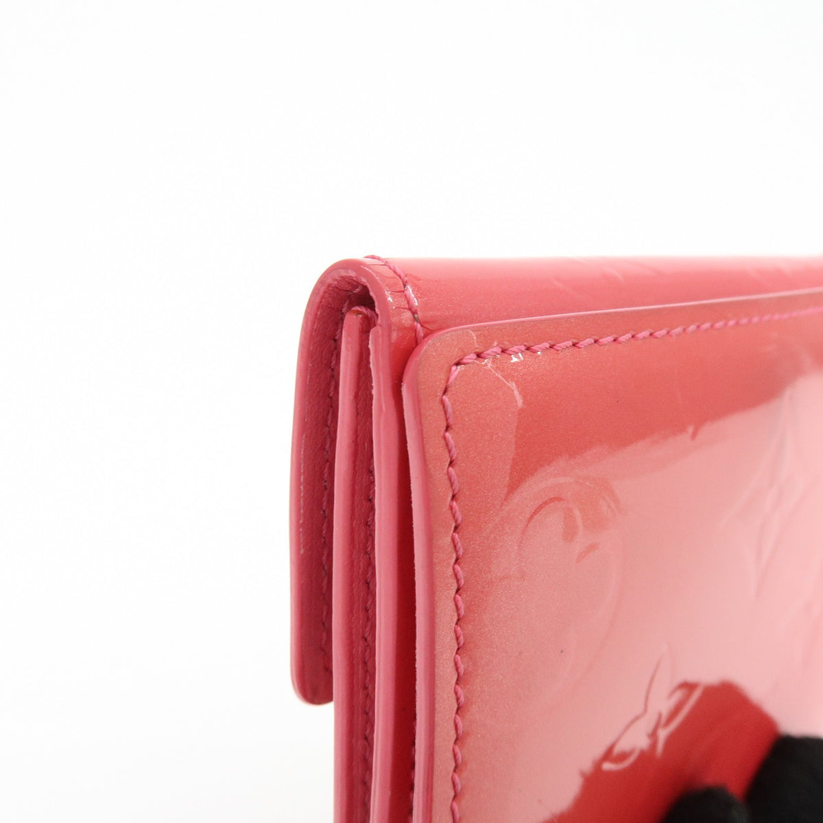 Louis Vuitton Ludlow Vernis, Pink, Patent Leather, Wallet