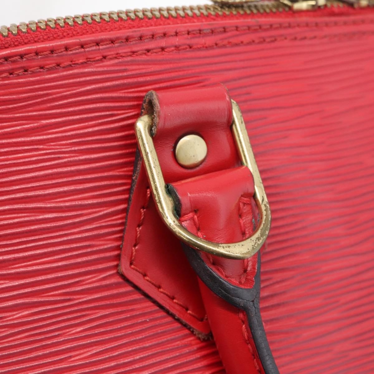 Louis Vuitton Alma Epi Leather, Red, Leather, Handbag