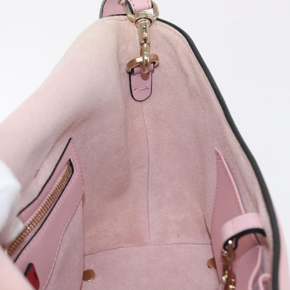 Valentino Garavani Demilune Flap Satchel Leather, Pink, Leather, Handbag