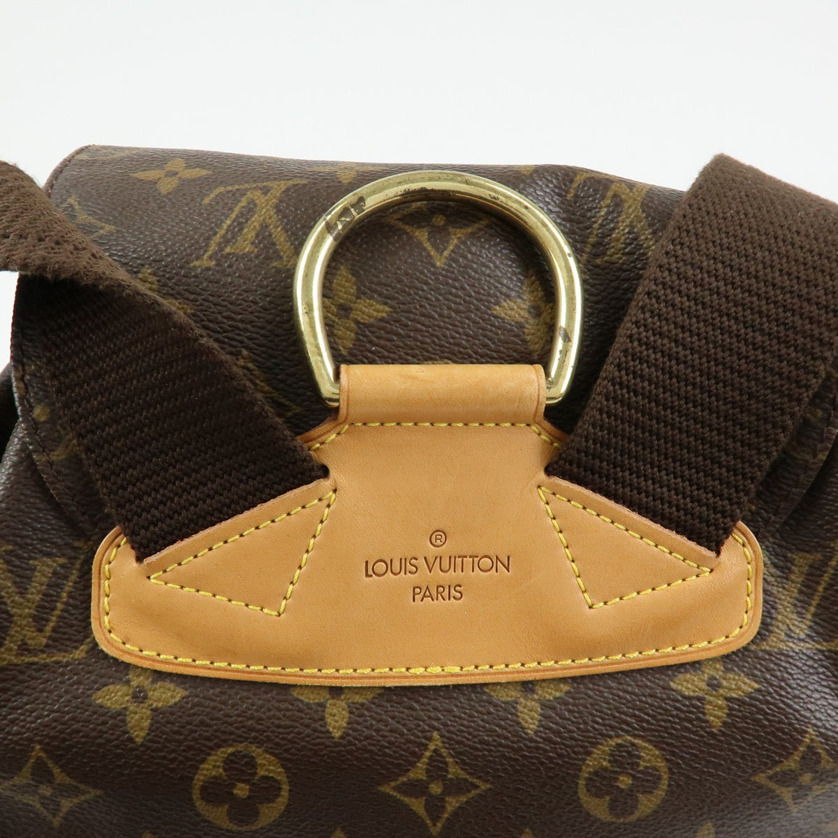 Louis Vuitton Vintage Montsouris Monogram Canvas, Brown, Canvas, Backpack