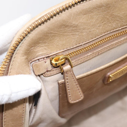 Miu Miu Convertible Dome Satchel Matelasse Leather, Beige, Leather, Handbag