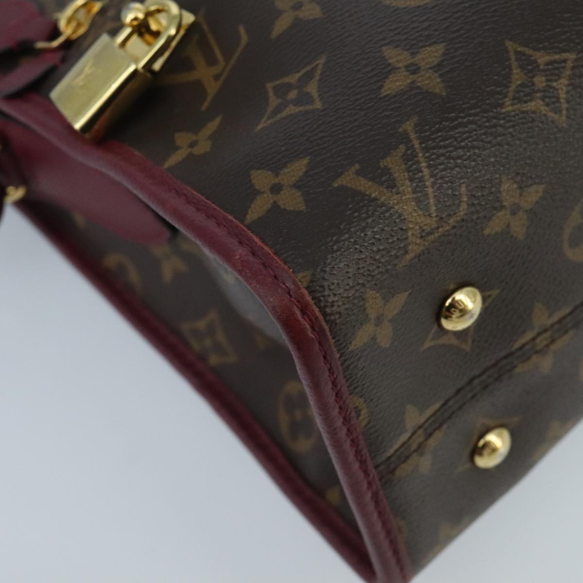 Louis Vuitton Popincourt, Brown, Canvas, handbag