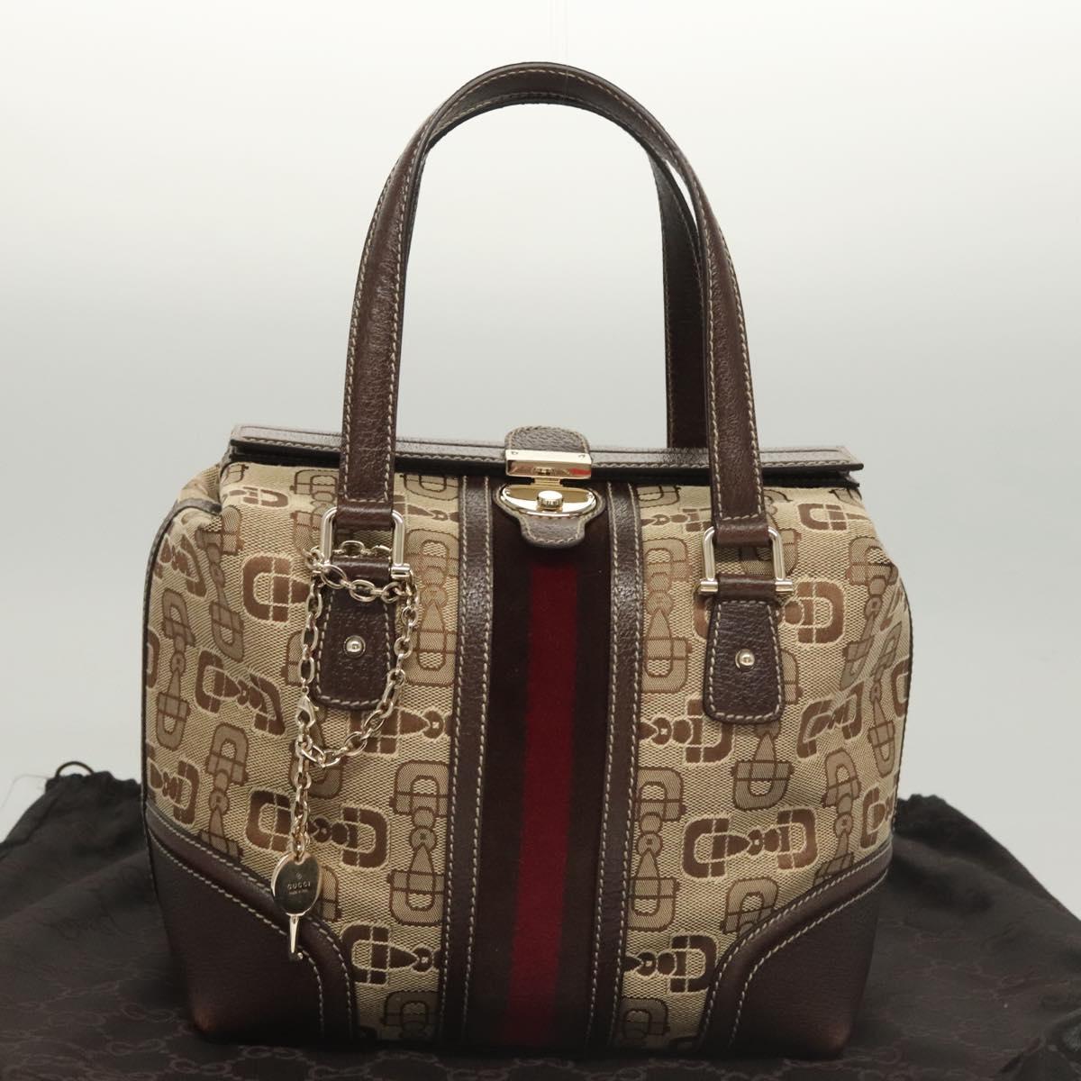 Gucci Sherry, Brown, Canvas, handbag