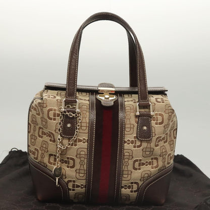 Gucci Sherry, Brown, Canvas, handbag
