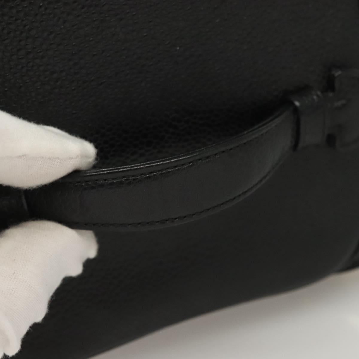 Chanel Vanity, Black, Leather, clutch