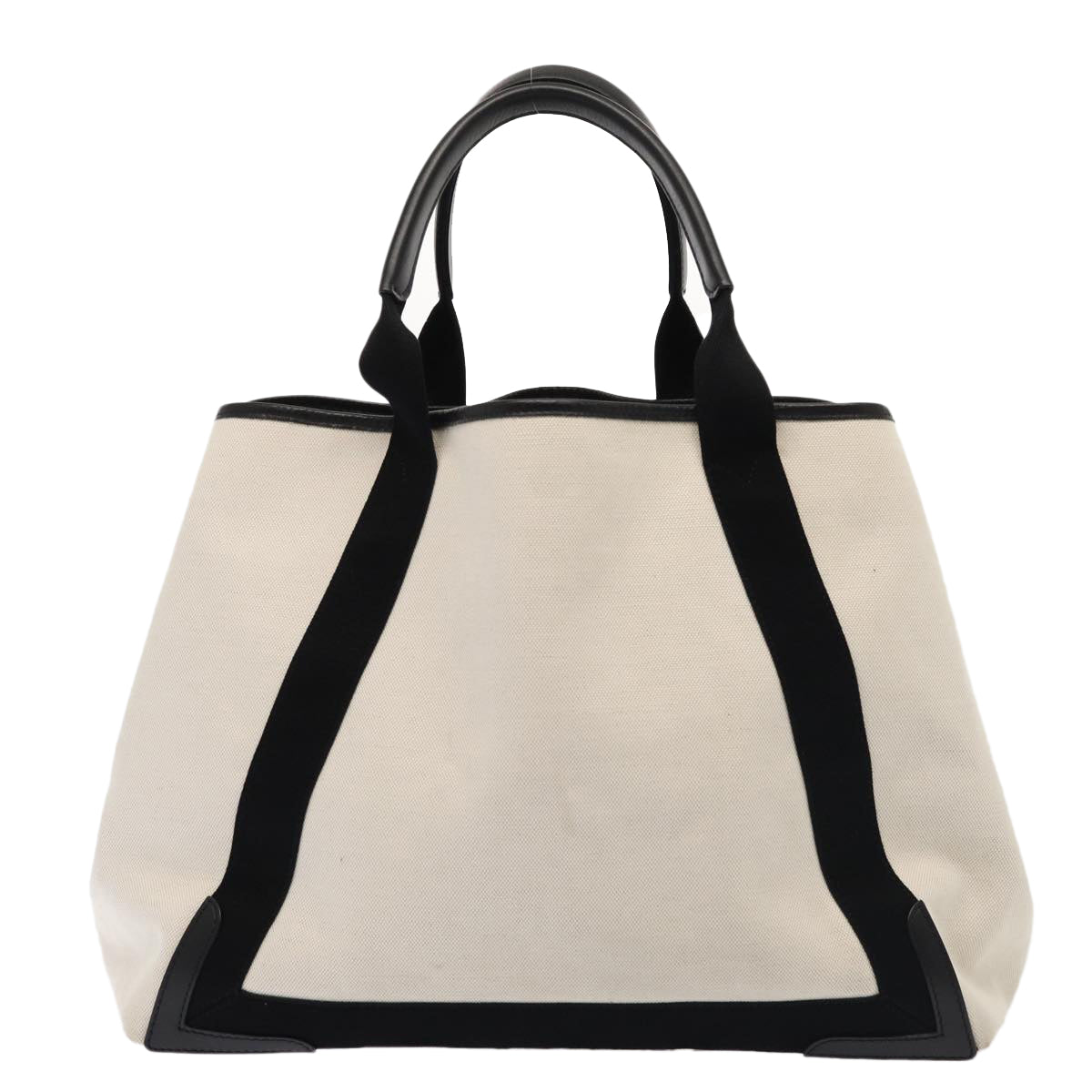 Balenciaga Navy Cabas, White, Canvas, tote