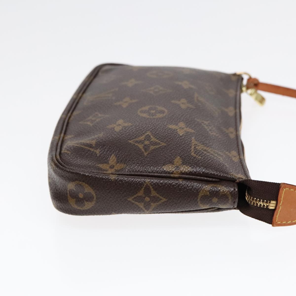 Louis Vuitton Pochette Accessoire, Brown, Canvas, clutch