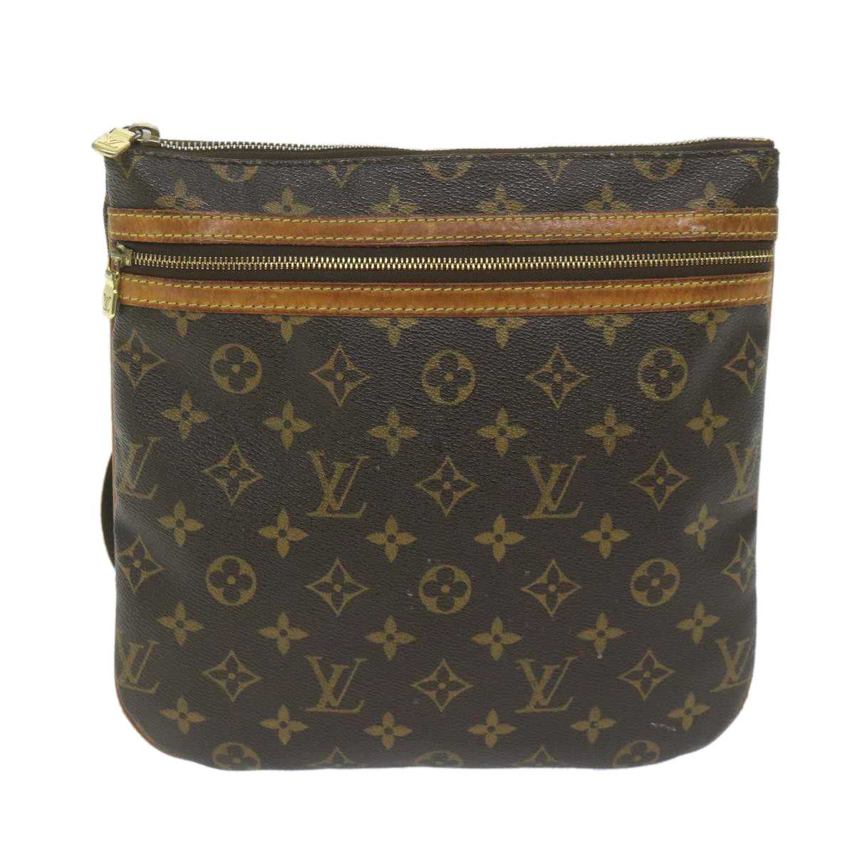 Louis Vuitton Bosphore, Brown, Canvas, shoulder