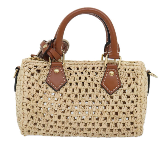 Louis Vuitton Nano Speedy, Beige, Synthetic, handbag