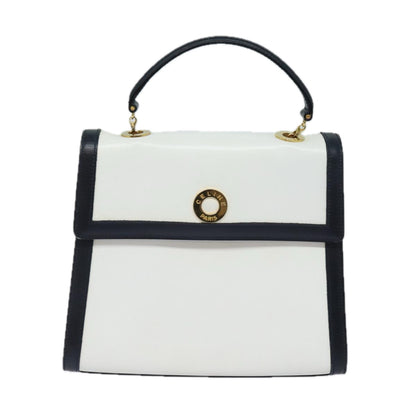 Celine Handbag Leather, WHITE, LEATHER, Handbag