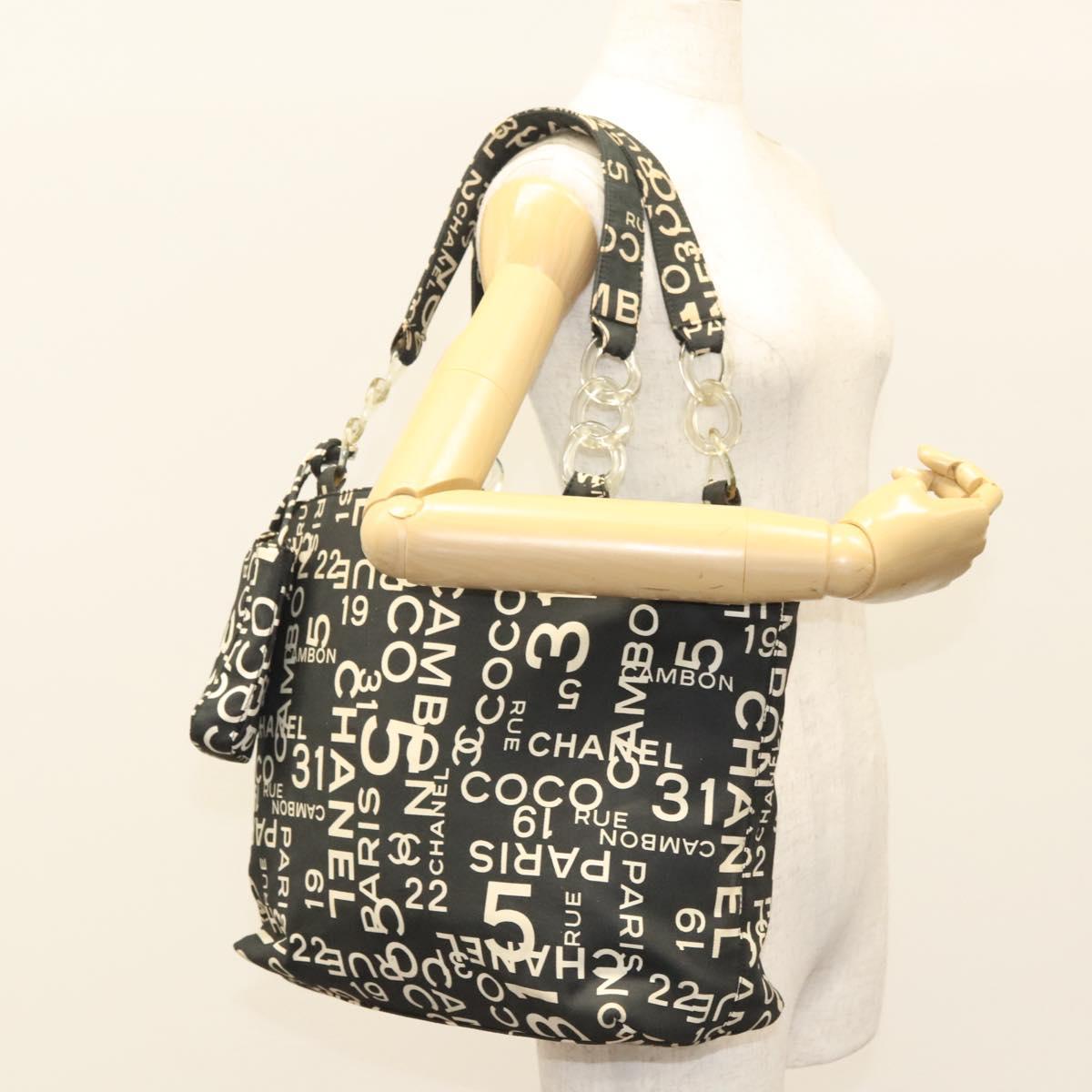 Chanel By sea, Black, Canvas, tote