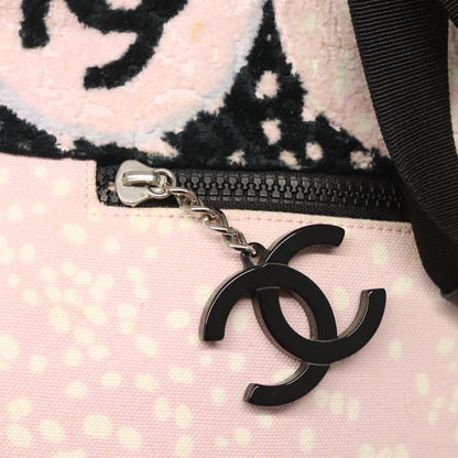 Chanel Logo CC, Pink, Canvas, tote